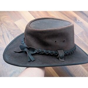 Genuine Steer Hide Leather Hat